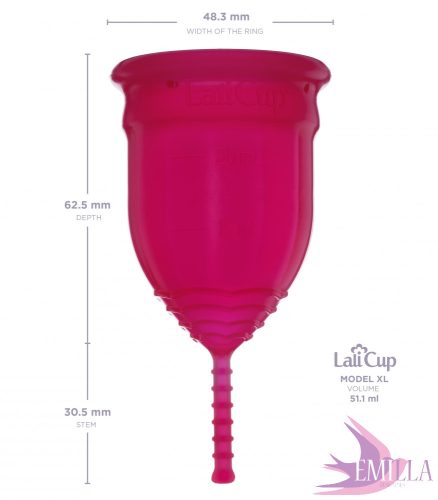 LaliCup intimtölcsér (Wine Emilla edition) - XL méret