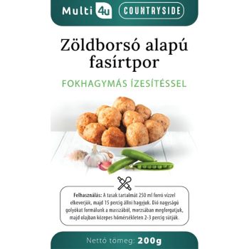   Multi 4U Countryside Zöldborsó fasírt, fokhagymás - 200 g