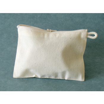 Vászon tartó, cipzáras, kicsi