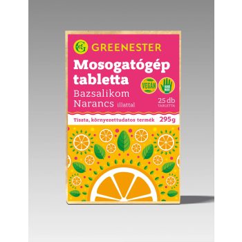   Greenester Öko mosogatógép tabletta - bazsalikom-narancs, 25 db