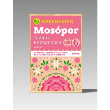   Greenester Öko mosópor - jázmin-bazsarózsa illattal, 1 kg