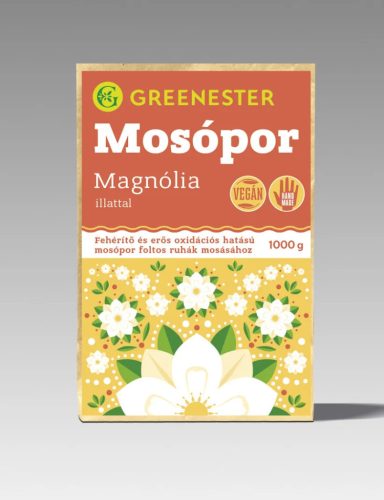 Greenester Öko mosópor - Fehérítő és Folttisztító, Magnólia illattal, 1 kg