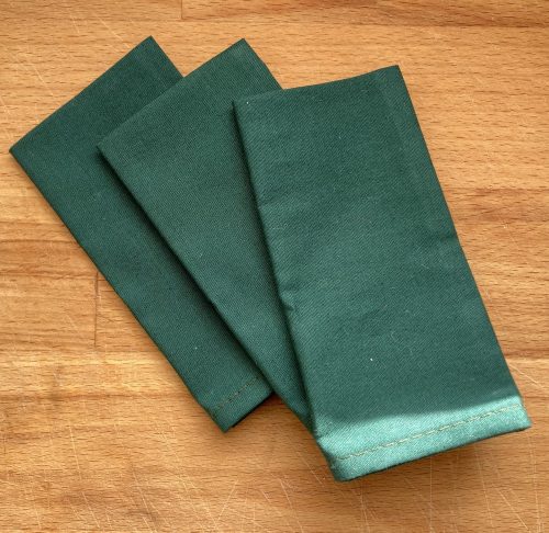 Owaster textil zsebkendő szett - zöld (3 db/szett)