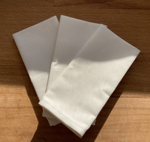 Owaster textil zsebkendő szett - fehér (3 db/szett)