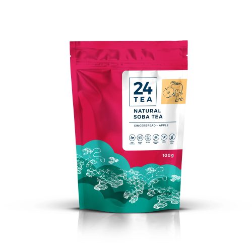 24 Tea Gingerbread - Apple Soba Tea - alma-mézeskalács hajdina tea, 100 g