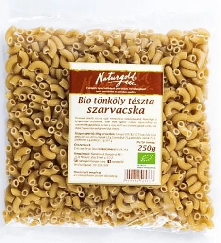 Naturgold Bio tönköly száraztészta - szarvacska - 250 g