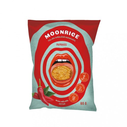 Moonrice paprikás rizs chips - 60 g (gluténmentes)