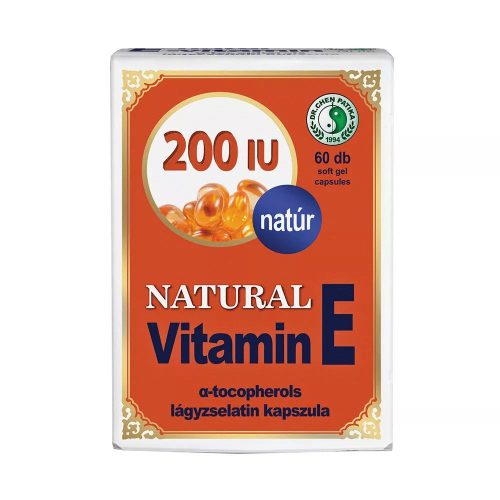 Dr. Chen Patika Natúr E-vitamin 200 mg lágyzselatin kapszula - 60 db (kifutó)