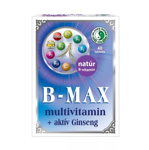 Dr. Chen Patika B-Max Multivitamin + aktív ginseng tabletta - 40 db