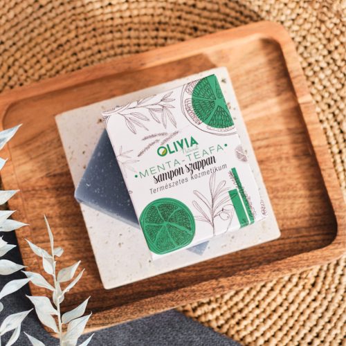 Olivia samponszappan - menta-teafa - 90 g