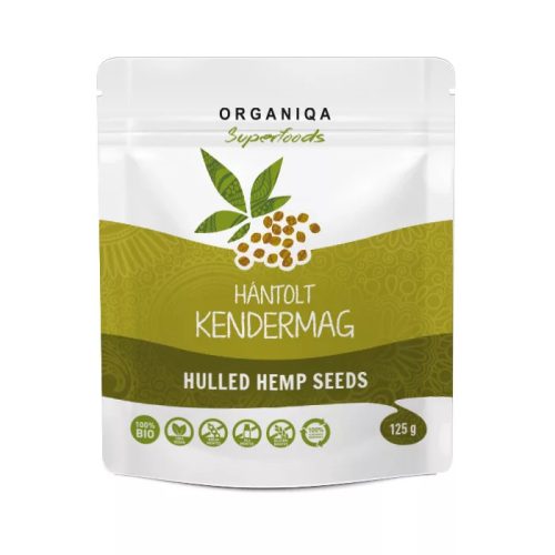 Organiqa Bio hántolt kendermag - 125 g
