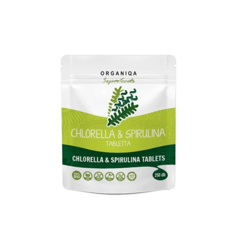 Organiqa Bio Chlorella&Spirulina tabletta - 250 db