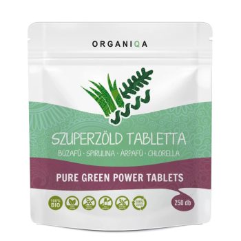 Organiqa Bio szuperzöld tabletta - 250 db