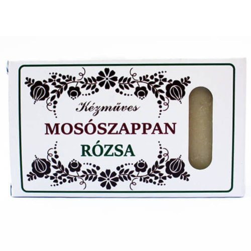 Kézműves Háziszappan Mosószappan - Rózsa illat, 130 g