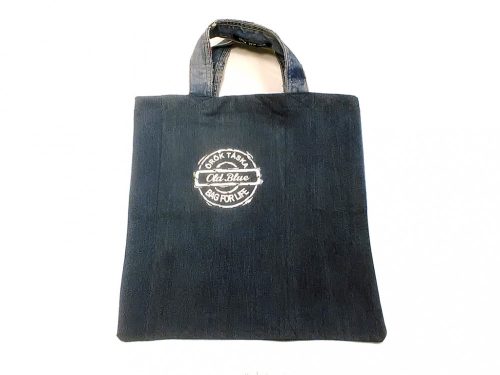 Old Blue ÖRÖKTÁSKA - Bevásárló táska, újrahasznosított farmerből
