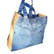 Old Blue Bevásárló táska, újrahasznosított farmerből és ponyvából