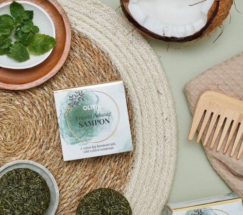 Olivia szilárd sampon - Frissítő puhaság - 60 g