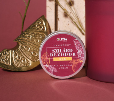 Olivia szilárd dezodor - grapefruit, szenzitív - 35 ml