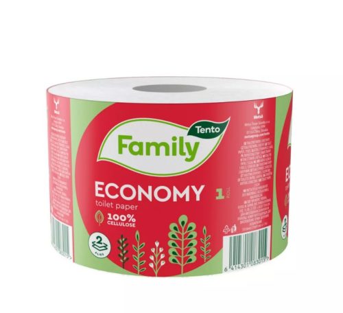 Tento Family Economy WC papír újrapapírból (68 m) - papír csomagolásban