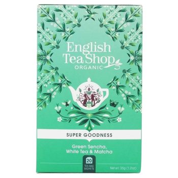   English Tea Shop Zöld sencha, fehér és matcha szuper különleges bio tea (20 filter)