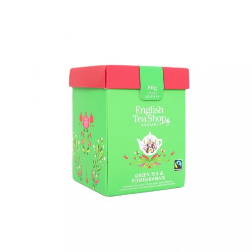 English Tea Shop Zöld szálas tea - gránátalmás, bio & fairtrade - 80 g