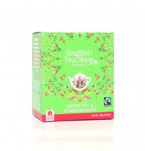 English Tea Shop Zöld tea Gránátalma bio tea (8 filter)