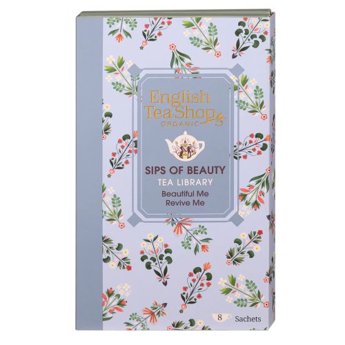 English Tea Shop Könyves kollekció - Sips of Beauty bio teaválogatás (8 filter)