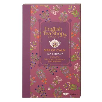   English Tea Shop Könyves kollekció - Sips of Calm bio teaválogatás (8 filter)