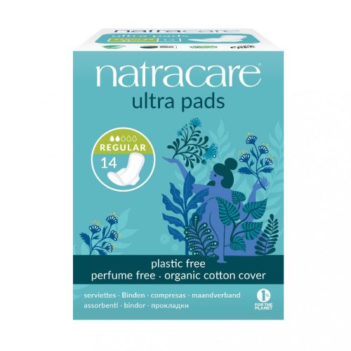 Natracare BIO egészségügyi szárnyas betét - normál - 14 db