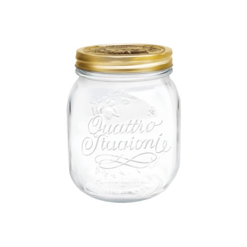 Quattro Stagioni befőttes üveg, csavaros tetővel - 700 ml