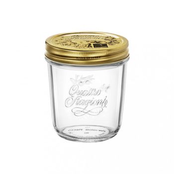   Quattro Stagioni befőttes üveg - fagyasztható - 320 ml, csavaros tetővel