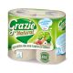 Grazie Öko WC papír, újrapapírból - 3 rétegű (30 m) - 4 tekercs/csomag