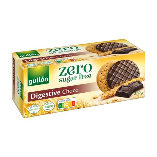 Gullón Digestive cukormentes korpás csokoládés keksz - 270 g