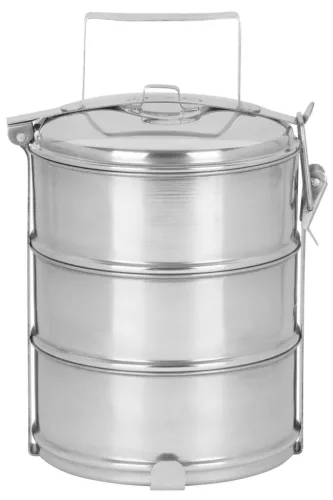 MagicHome Rozsdamentes ételhordó - 3 x 1,2 L