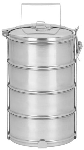 MagicHome Rozsdamentes ételhordó - 4 x 1,2 L