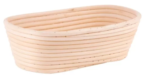 MagicHome ovális rattan szakajtó kenyérhez - hagyományos kelesztőkosár, max. 700 g