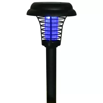   Strend Pro napelemes kerti szúnyog- és rovarcsapda lámpa, UV és LED világítással