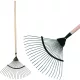 Strend Pro Levélgereblye, lombseprű – 22 lamellás, 45 cm, fa nyéllel