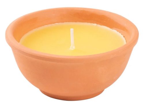 Citronella rovarriasztó gyertya, terrakotta edényben - 113 g