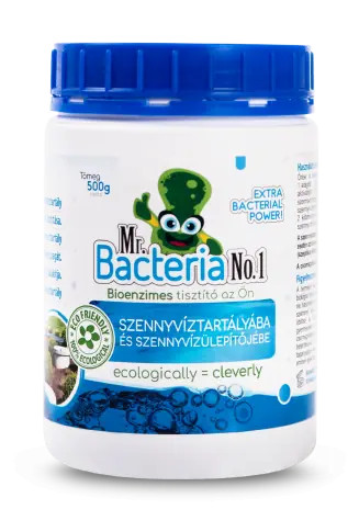 Mr. Bacteria No.1 - Biológiai szennyvízkezelő, emésztőgödör tisztító készítmény - 500 g