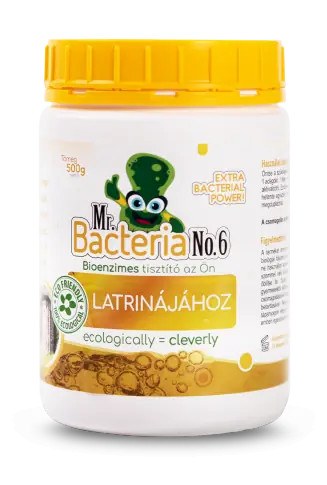 Mr. Bacteria No.6 - Biológiai tisztító latrina, kerti wc szagtalanításához - 500 g