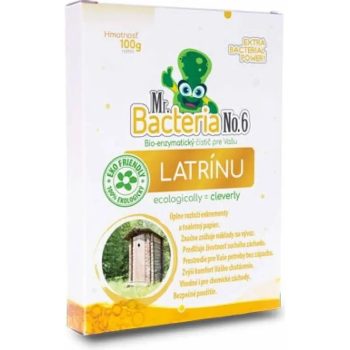   Mr. Bacteria No.6 - Biológiai tisztító latrina, kerti wc szagtalanításához - 100 g