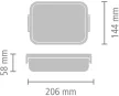 Brabantia Make & Take rozsdamentes ételtároló doboz, 1,1 L