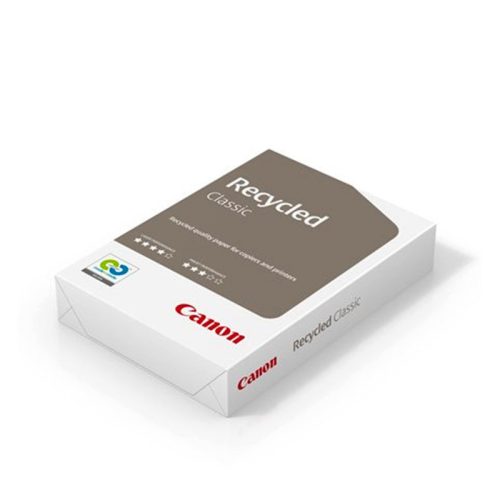 Fénymásolópapír A/4 - újrahasznosított, 70-es fehérség (500ív), Canon Recycled Classic