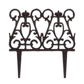   Esschert Design leszúrható öntöttvas ágyásszegély, 26,5 × 27 cm