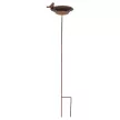 Esschert Design Leszúrható öntöttvas madáretető és itató, 77 cm