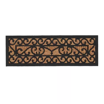   Esschert Design kókuszrost és gumi lábtörlő, 75 × 25 cm