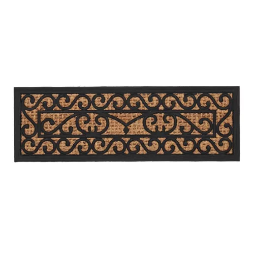 Esschert Design kókuszrost és gumi lábtörlő, 75 × 25 cm