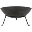 Esschert Design Fém tűzrakó tál állvánnyal, 50 cm átmérőjű