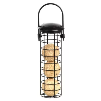   Esschert Design felakasztható, fém cinkegolyó tartó madáretető, 22 cm